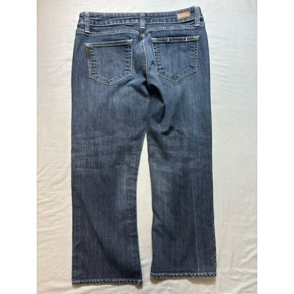 Paige Premium Denim Lauren Canyon Crop Capri Jeans 27 x21 Dark Wash Low Rise USA - Picture 8 of 8